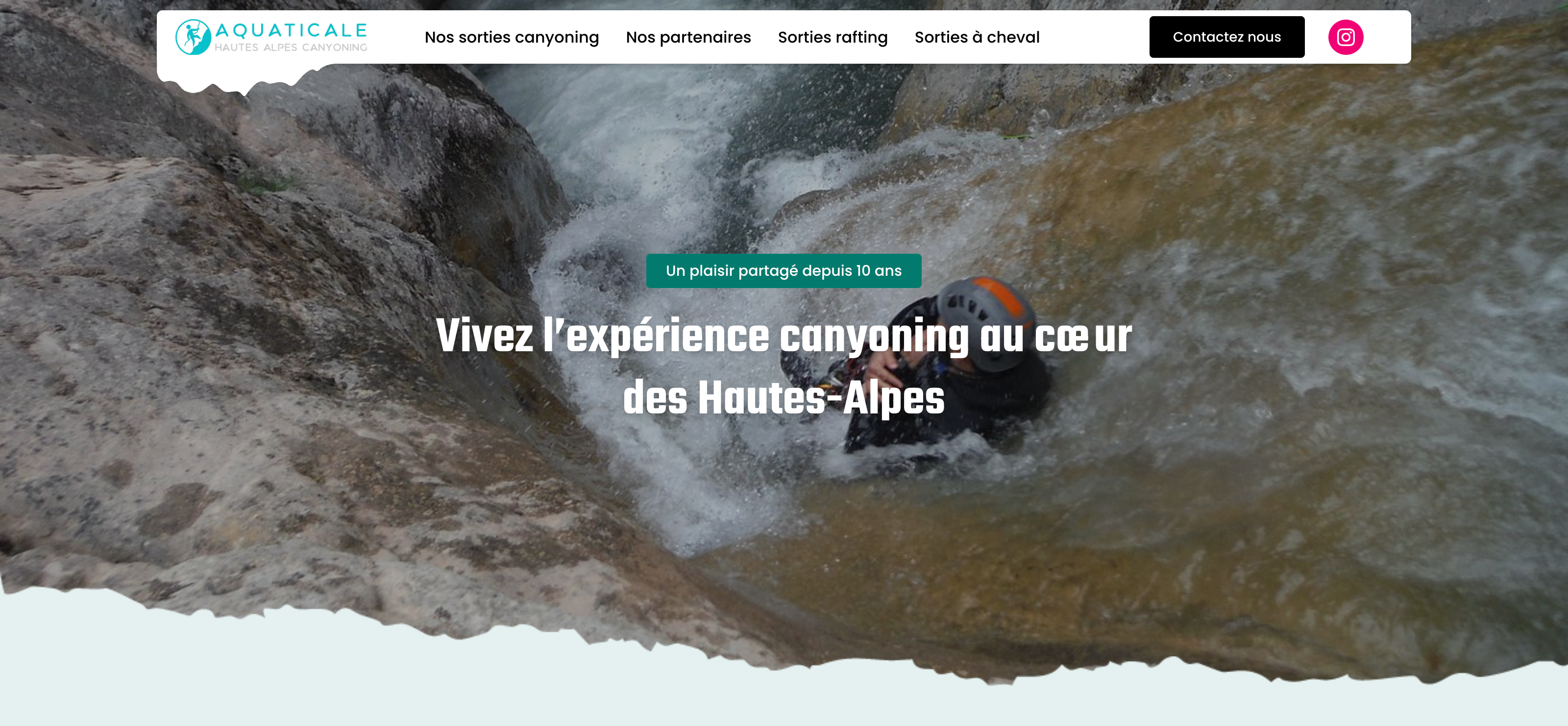 Aperçu visuel du site Hautes-Alpes Canyoning